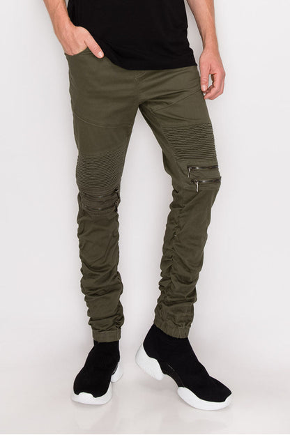 Twill Stacked Jogger Pants