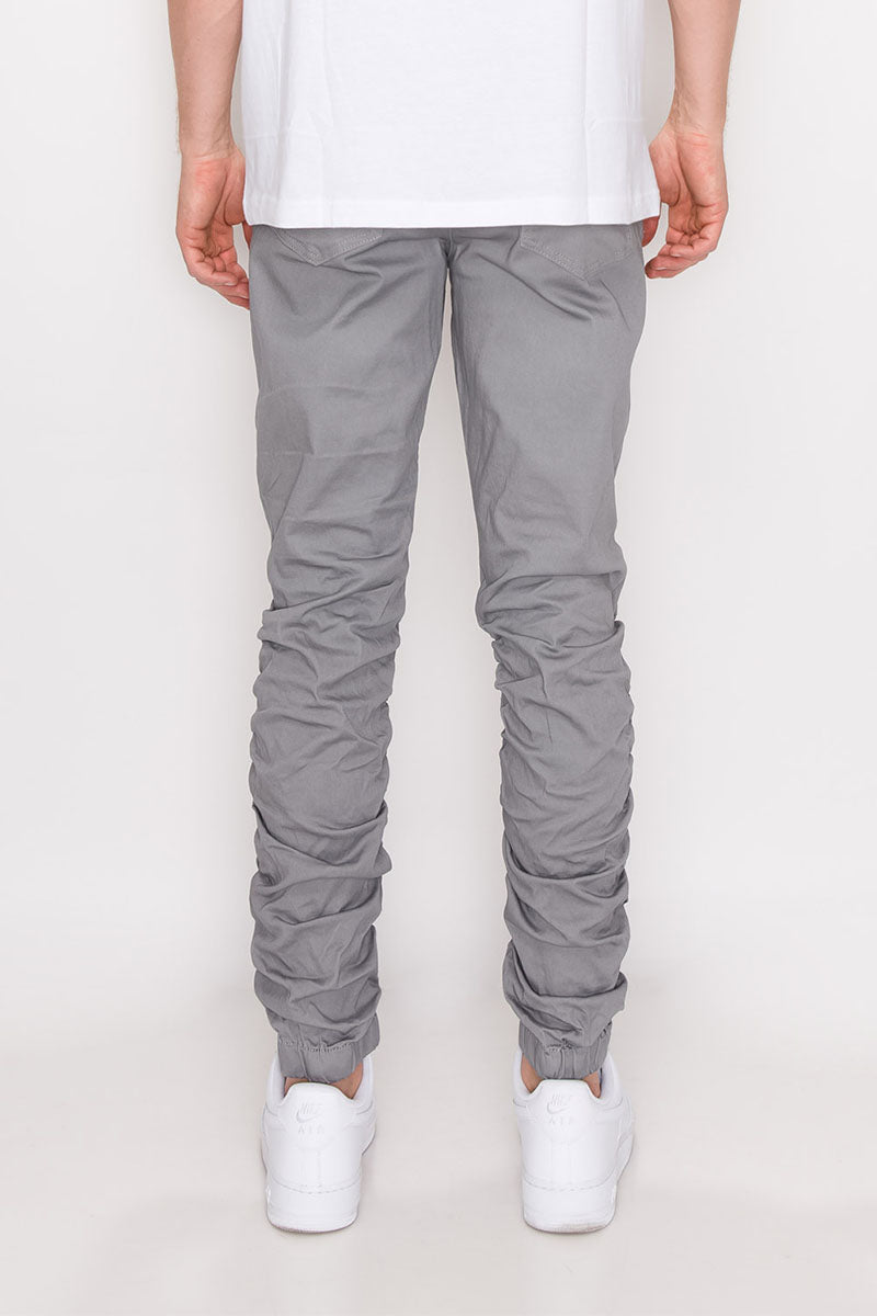 Twill Stacked Jogger Pants