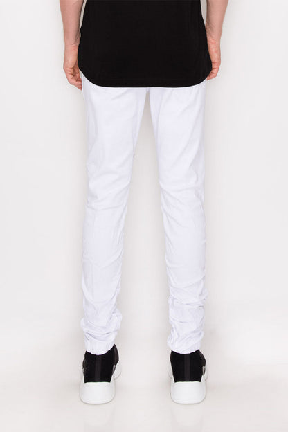 Twill Stacked Jogger Pants