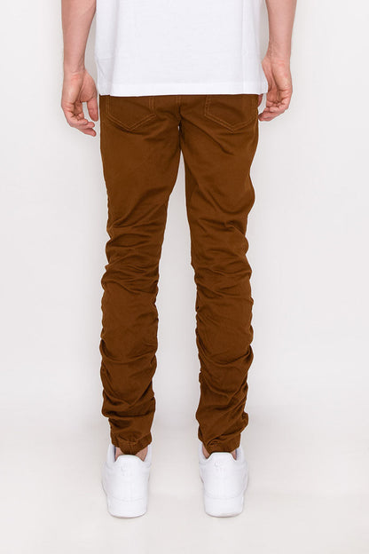 Twill Stacked Jogger Pants