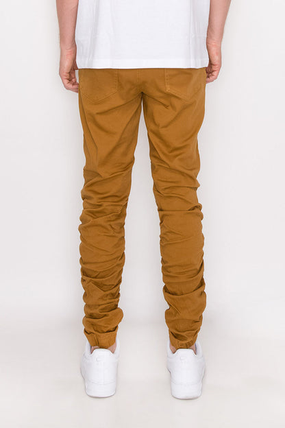 Twill Stacked Jogger Pants