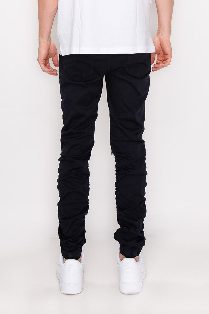 Twill Stacked Jogger Pants