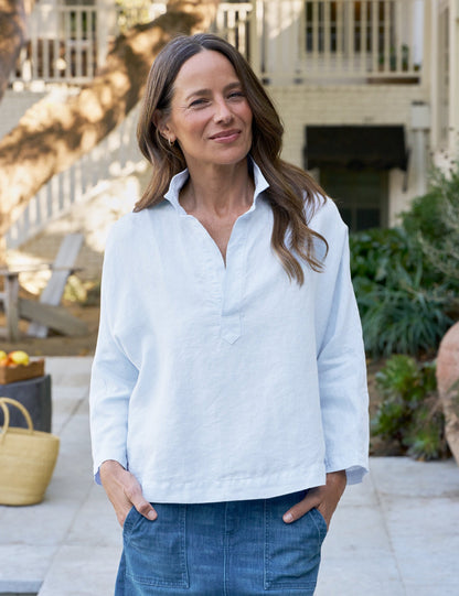 GABI French Blue, Washed Linen