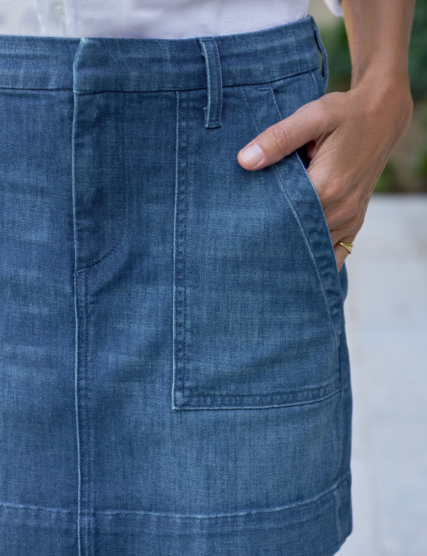 JAMESON SKIRT 1984 Wash, Italian Dream™ Light Denim