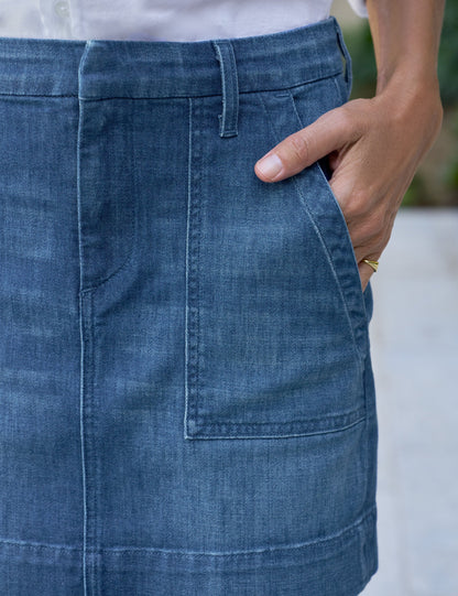 JAMESON SKIRT 1984 Wash, Italian Dream™ Light Denim