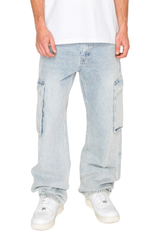 ANCHOR Baggy Fit Cargo Denim Jeans