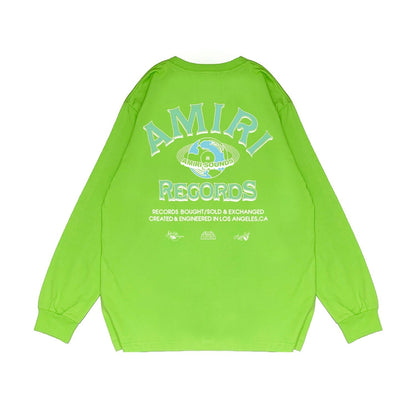 Amiri Long Sleeved Shirt Printed Trendy Pure Cotton