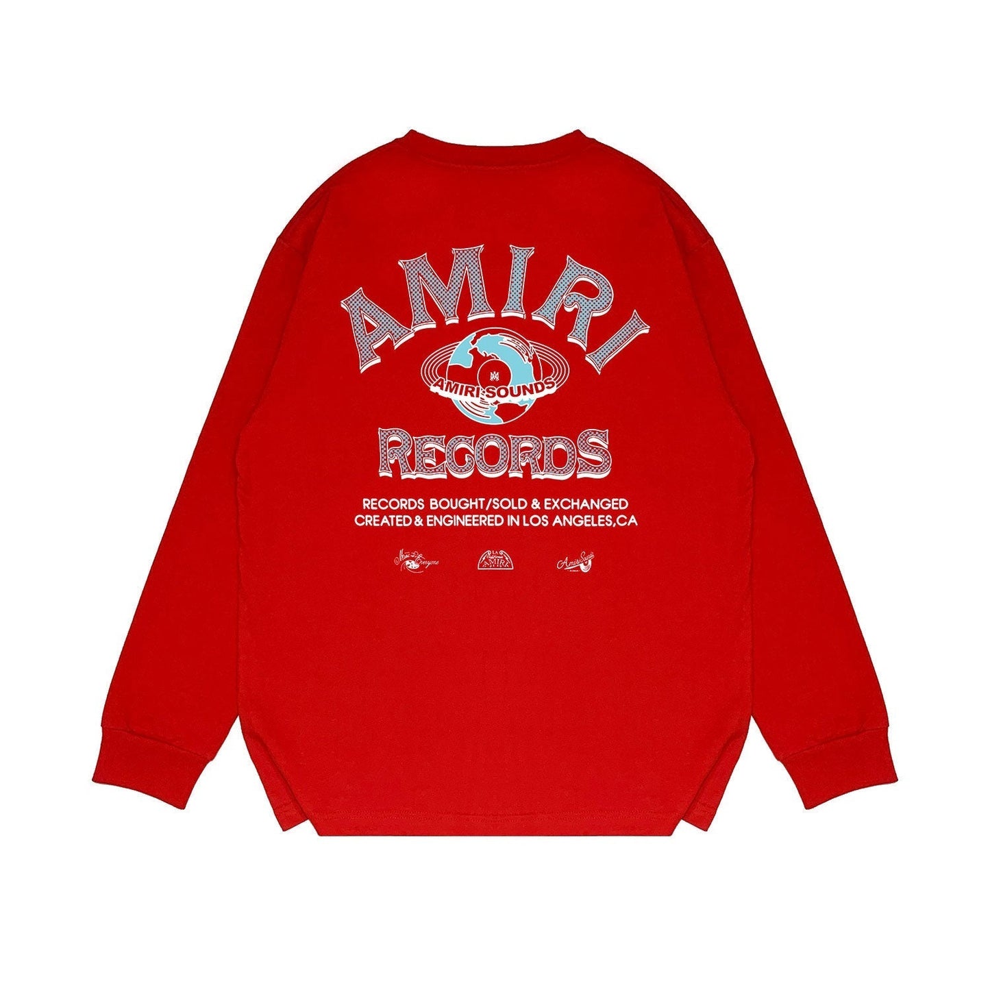 Amiri Long Sleeved Shirt Printed Trendy Pure Cotton