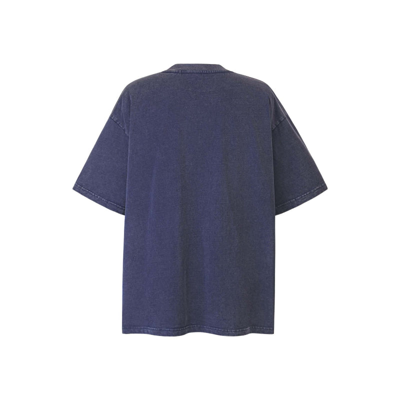 American vintage street T-shirt loose cotton retro large size men's clothing