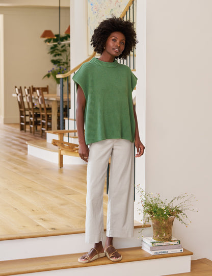 MONTECITO VEST Eucalyptus, Pure Italian Cotton