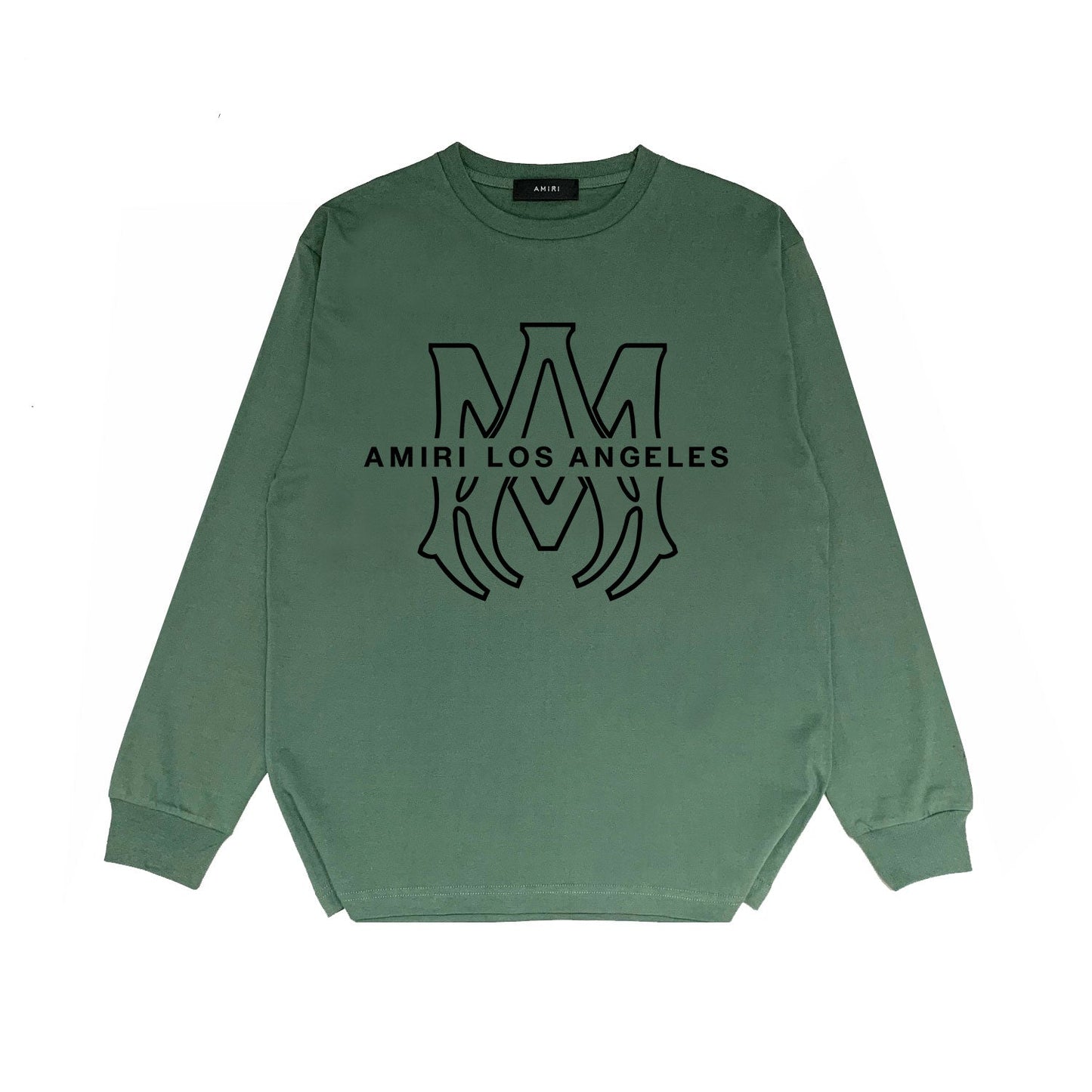 Amiri Long Sleeved Shirt Printed Trendy Pure Cotton