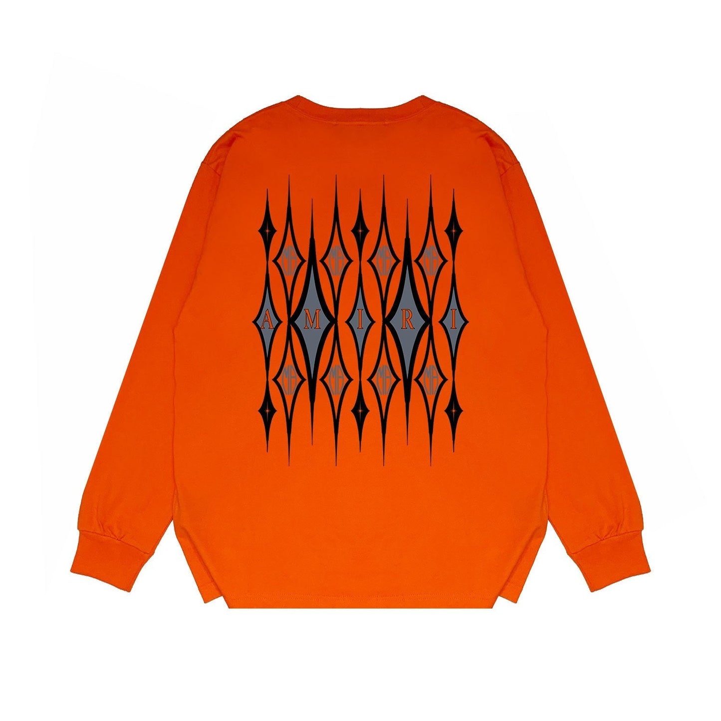 Amiri Long Sleeved Shirt Printed Trendy Pure Cotton
