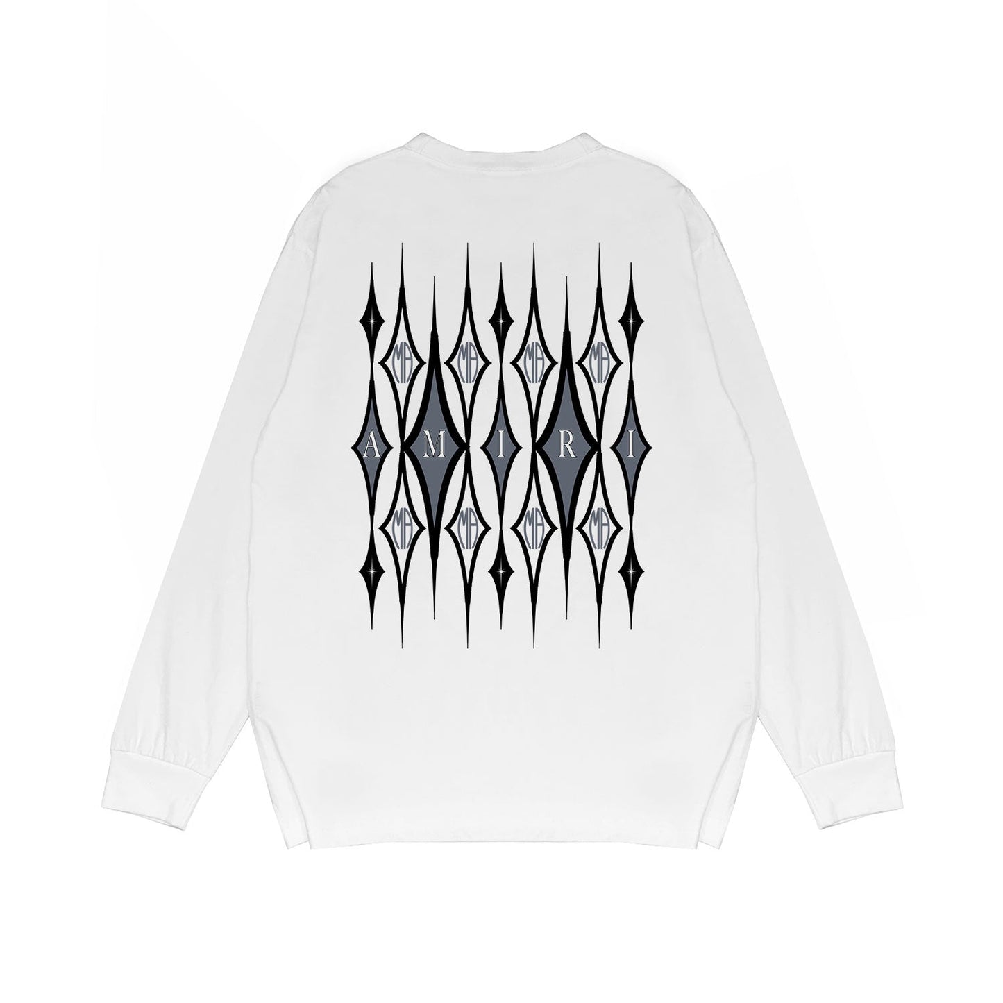 Amiri Long Sleeved Shirt Printed Trendy Pure Cotton
