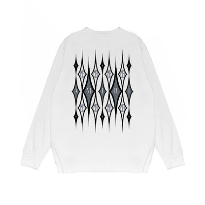 Amiri Long Sleeved Shirt Printed Trendy Pure Cotton