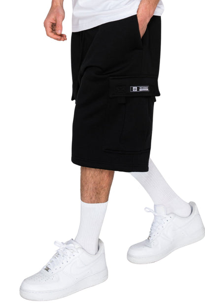 RESTRICT Baggy Fit Cargo Fleece Shorts