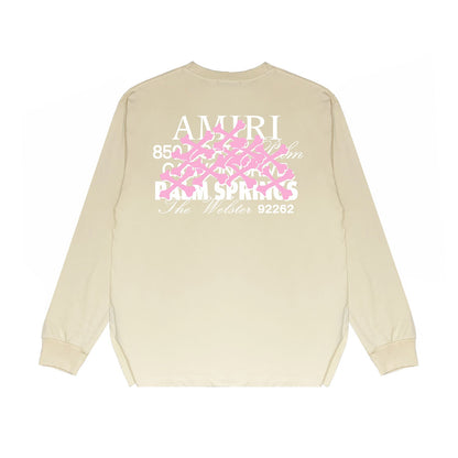 Amiri Long Sleeved Shirt Printed Trendy Pure Cotton