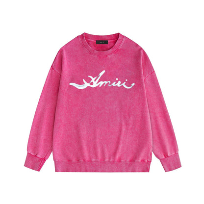 Amiri Distressed Sweatshirt Printed Trendy Pure Cotton