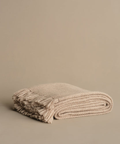 Alpaca Basketweave Throw