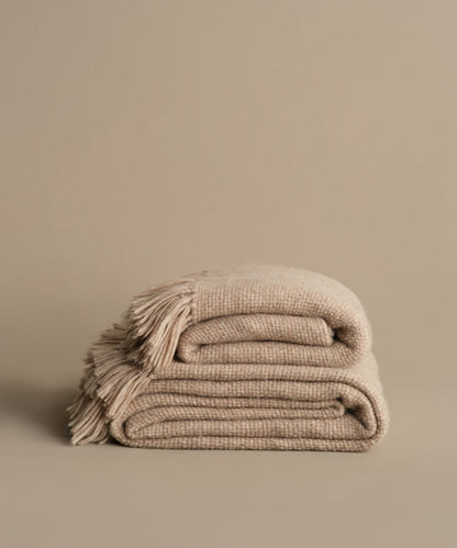 Alpaca Basketweave Throw