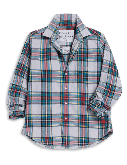 BARRY Yellow and Blue with Red Plaid, Italian Flannel