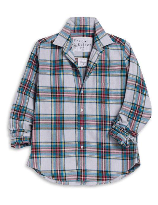 BARRY Yellow and Blue with Red Plaid, Italian Flannel