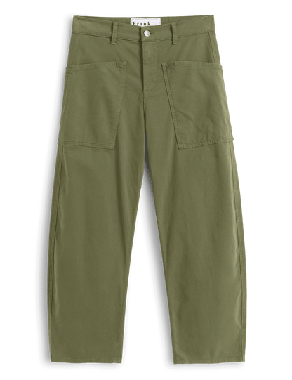 BRAY Olive, Italian Peached Twill