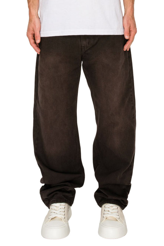ATLAS Essential Baggy Denim Jeans - Brown