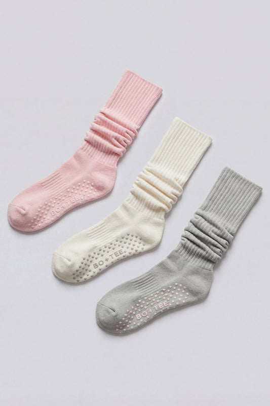 Pilates 3-Pack Socks Bundle in Multi