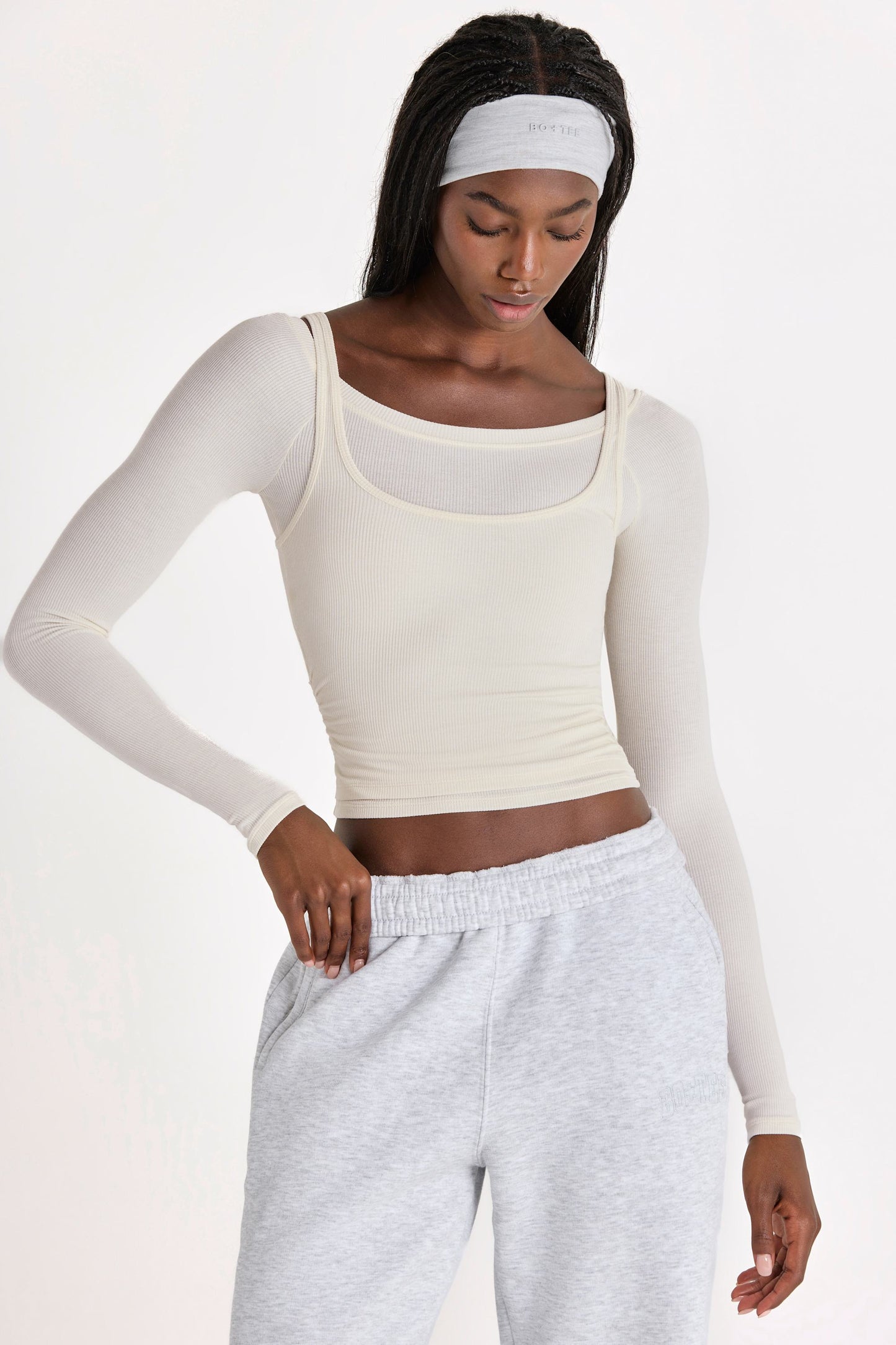 ButterCloud™ Layered Top  in Coconut