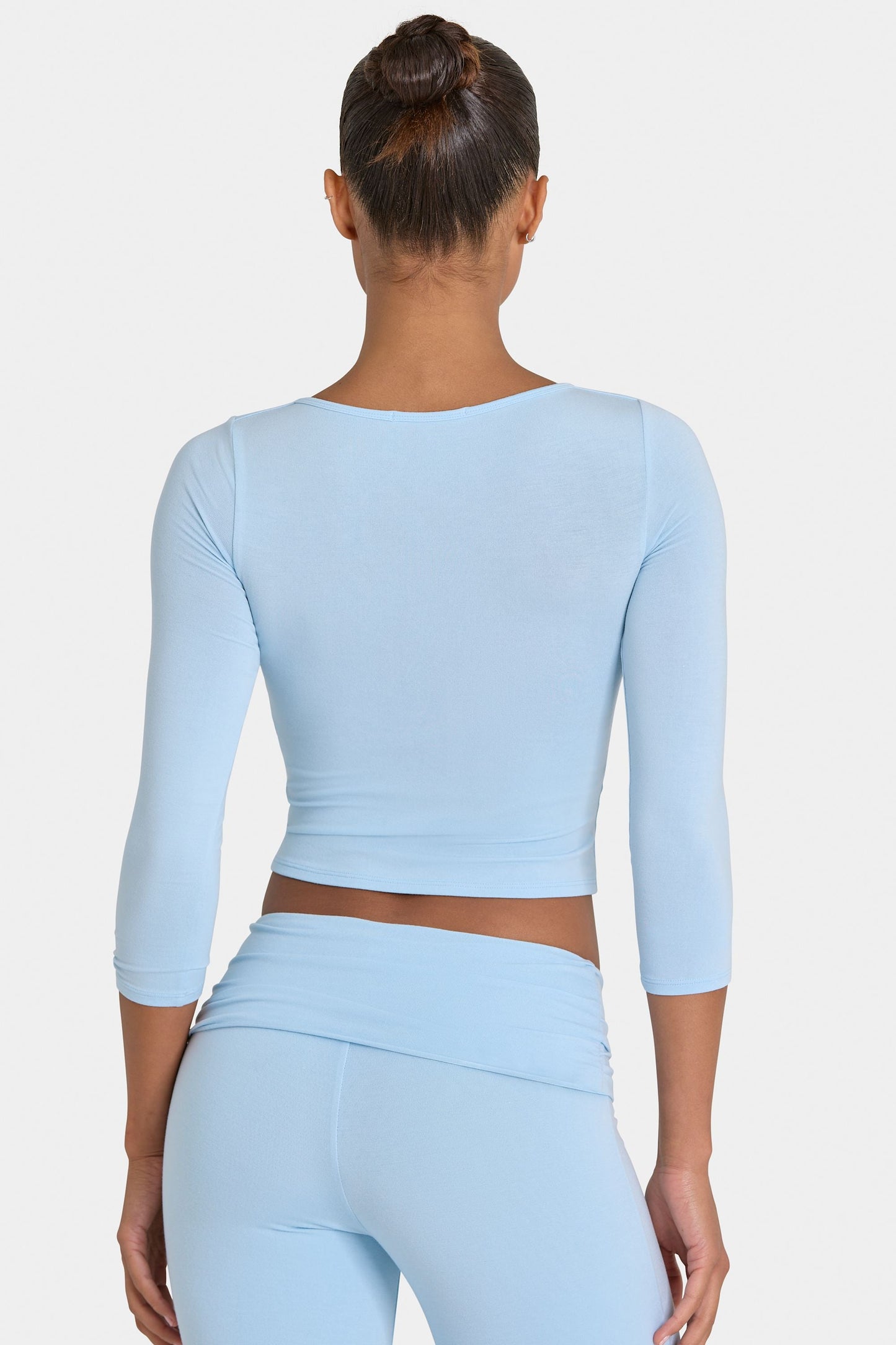 ButterCloud™ 3/4 Sleeve Top in Sky