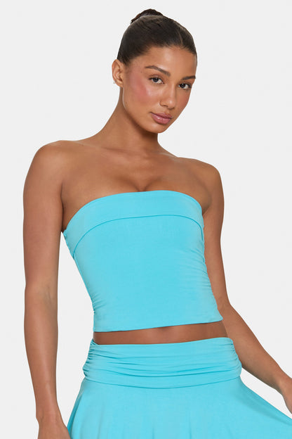 ButterCloud™ Tube Top in Aqua