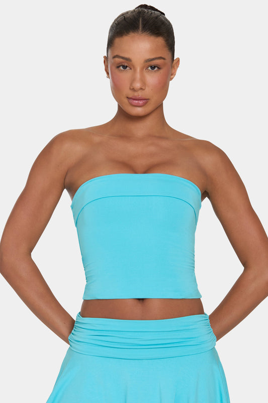 ButterCloud™ Tube Top in Aqua