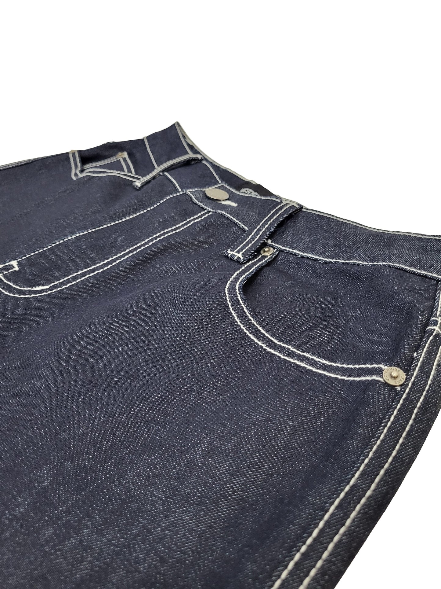 VALOR Baggy Fit Raw Denim Cargo Jeans