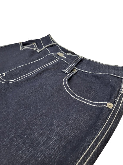 VALOR Baggy Fit Raw Denim Cargo Jeans