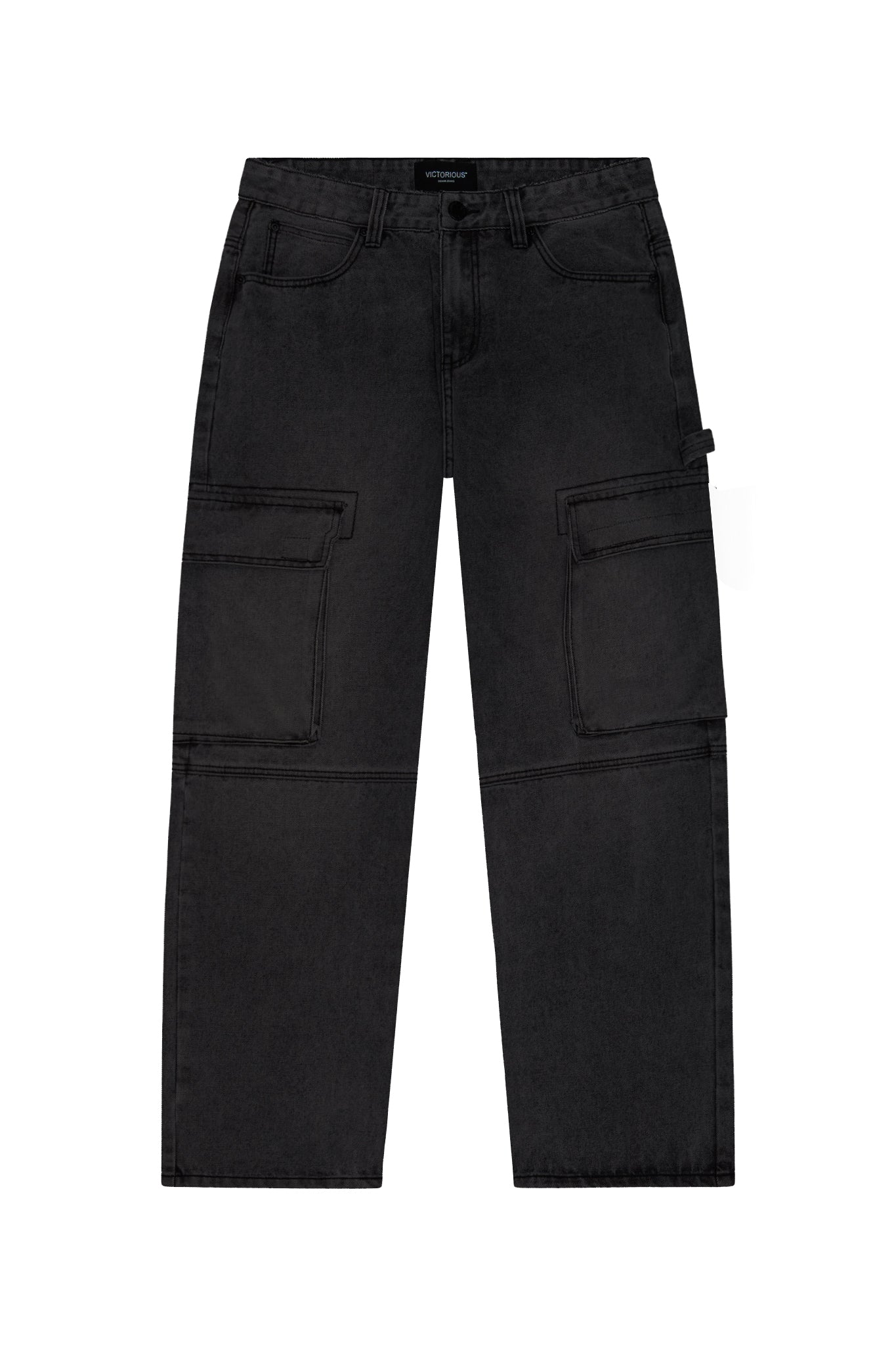 Baggy Fit Cargo Denim Jeans