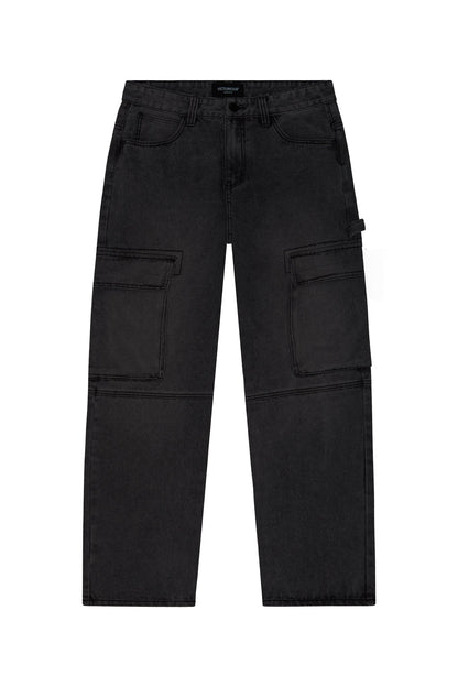 Baggy Fit Cargo Denim Jeans