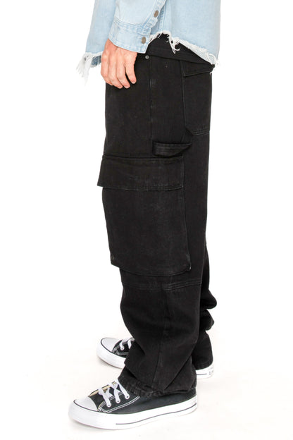 Baggy Fit Cargo Denim Jeans