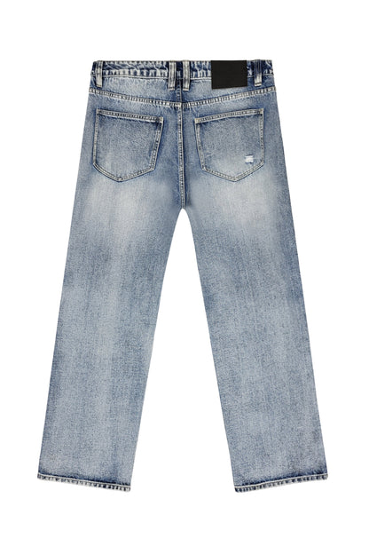 Baggy Fit Distressed Denim Jeans