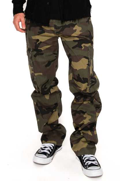 OUTLAW Baggy Fit Cargo Camo Pants