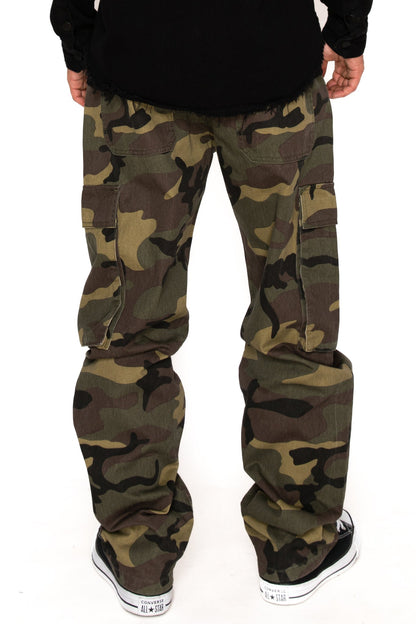 OUTLAW Baggy Fit Cargo Camo Pants