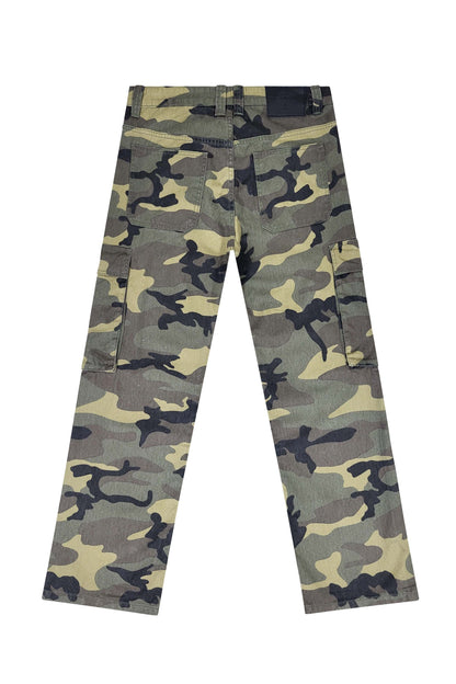 OUTLAW Baggy Fit Cargo Camo Pants