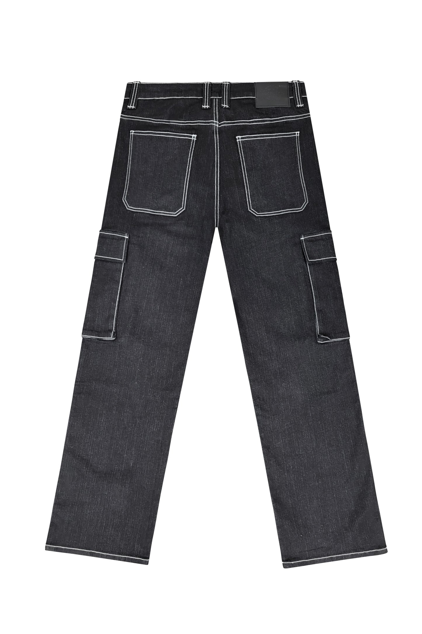 VALOR Baggy Fit Raw Denim Cargo Jeans