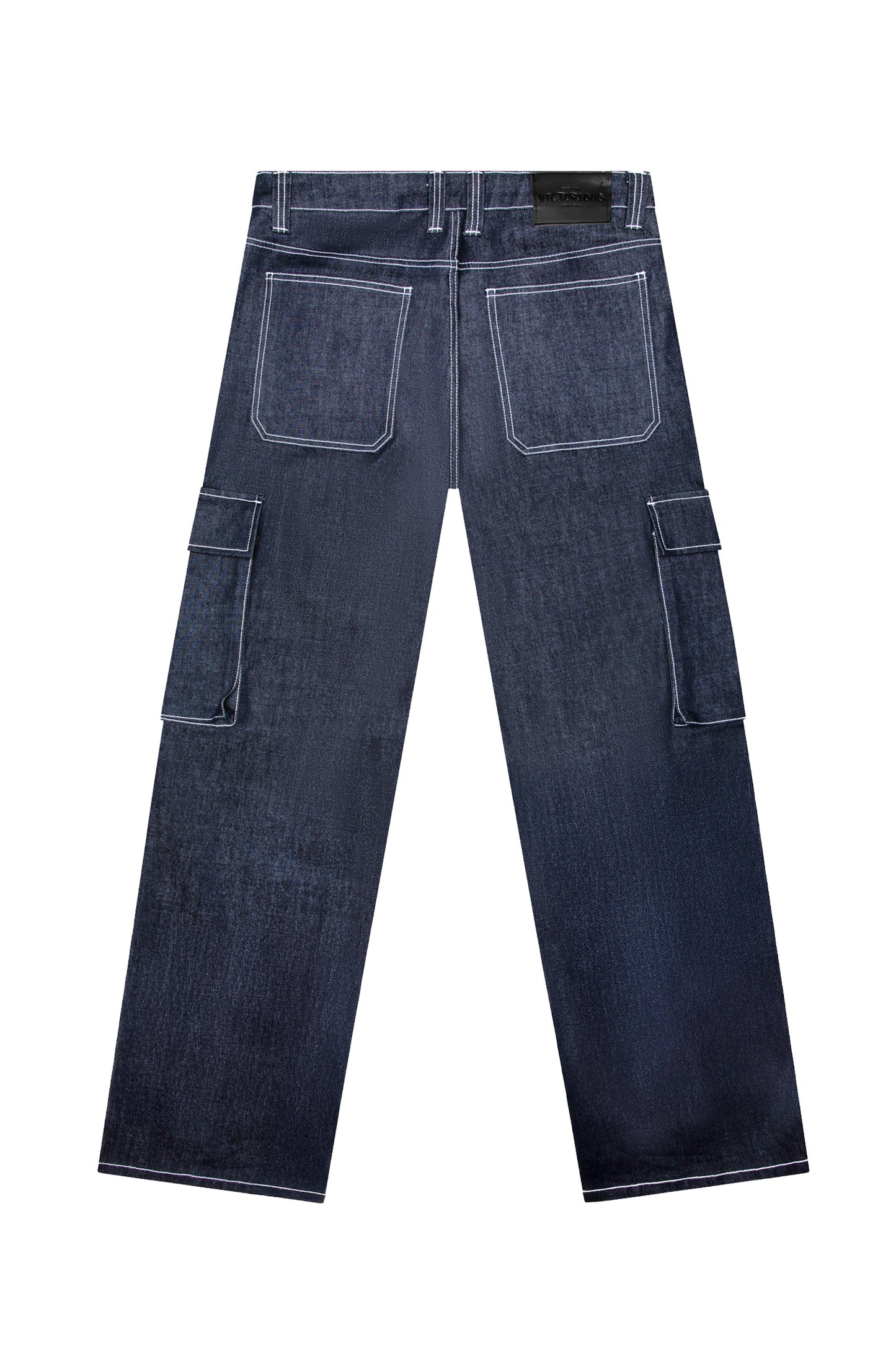 VALOR Baggy Fit Raw Denim Cargo Jeans