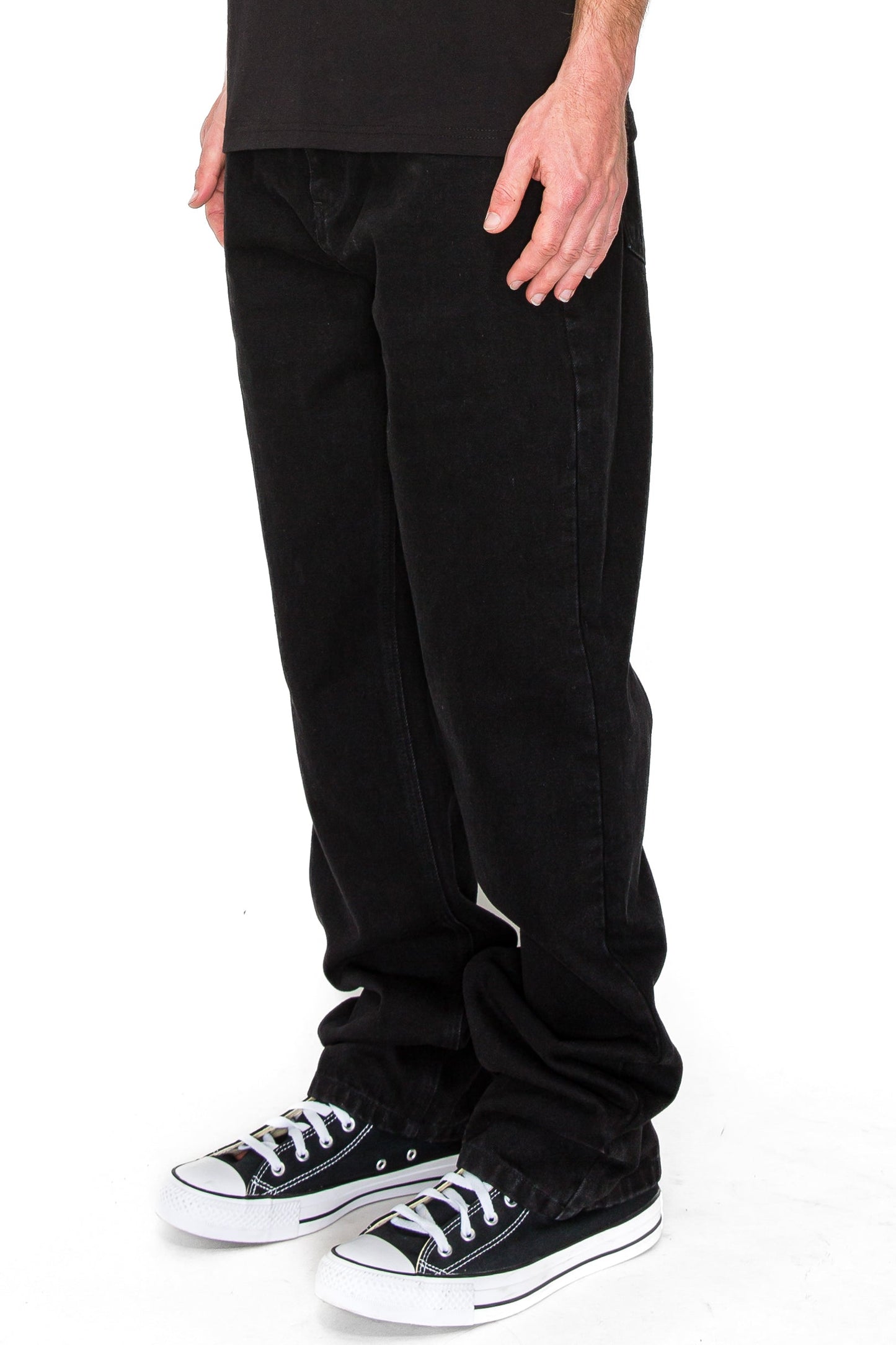 ATLAS Essential Baggy Denim Jeans - Black