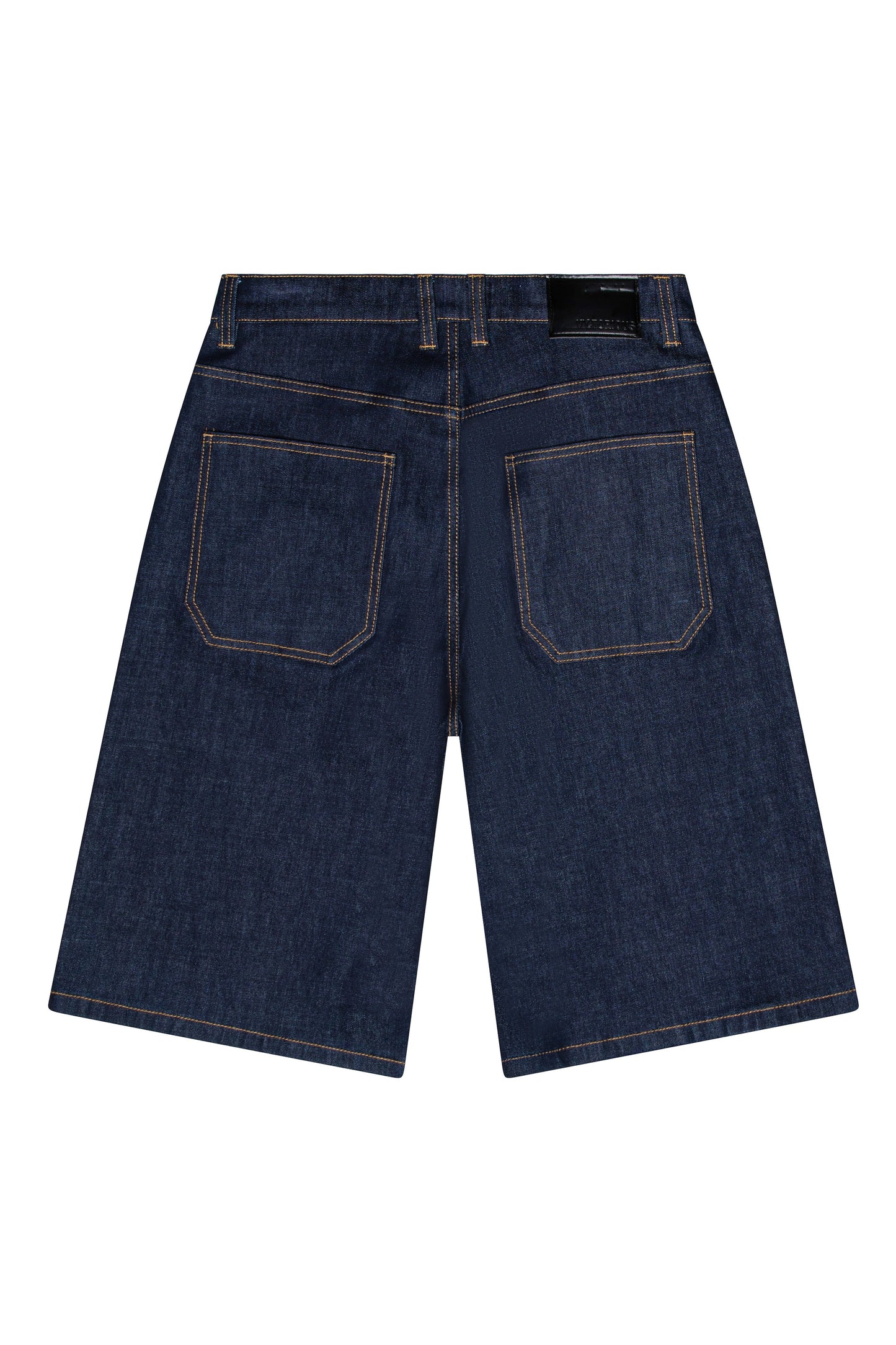 TELLUS Baggy Fit Raw Denim Shorts
