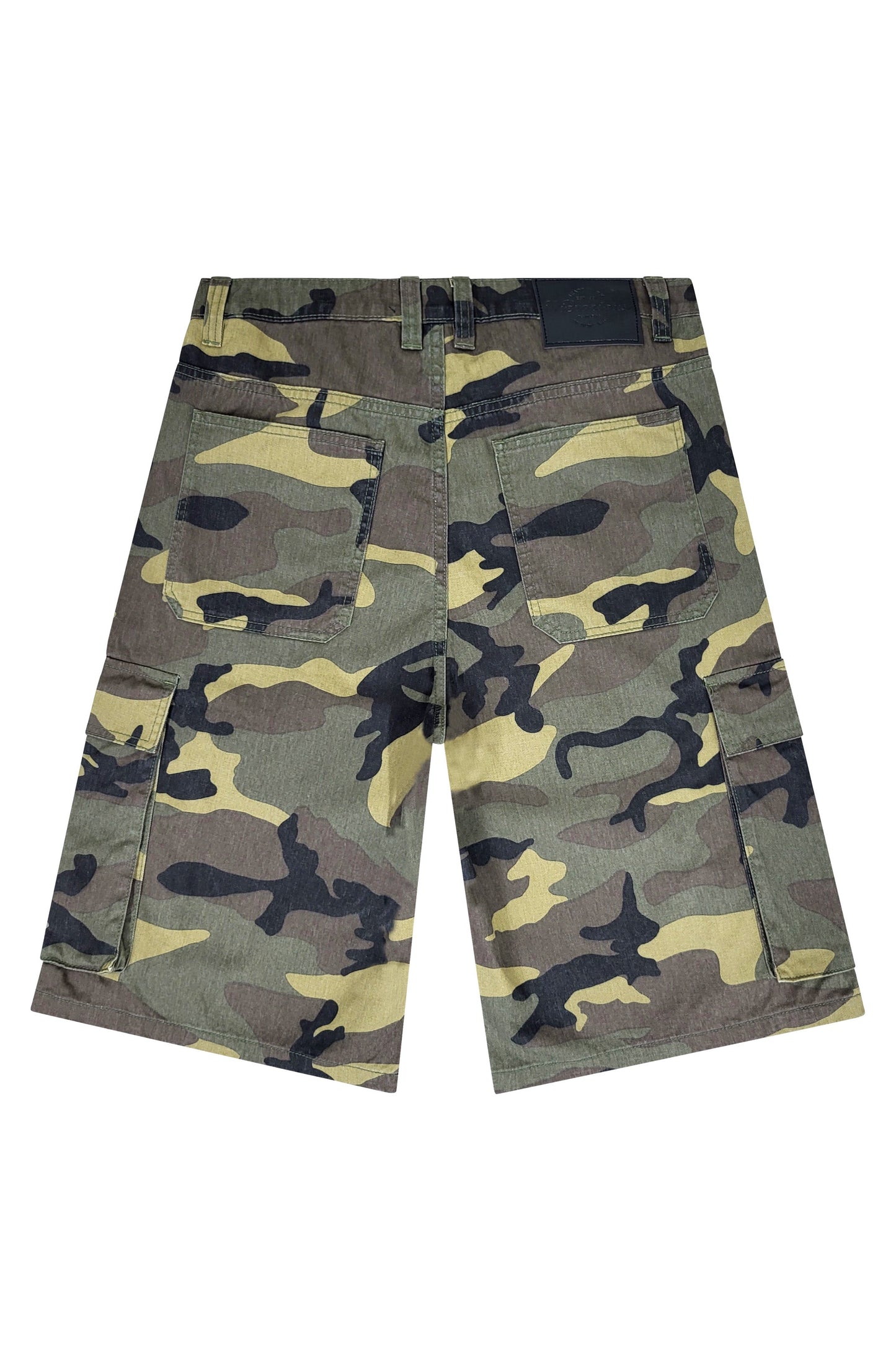 Baggy Fit Cargo Camo Shorts
