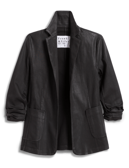 DUBLIN Black Wax, Italian Waxed Denim