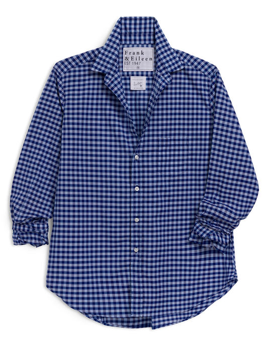 EILEEN Blue and Light Blue Check, Italian Classic Linen