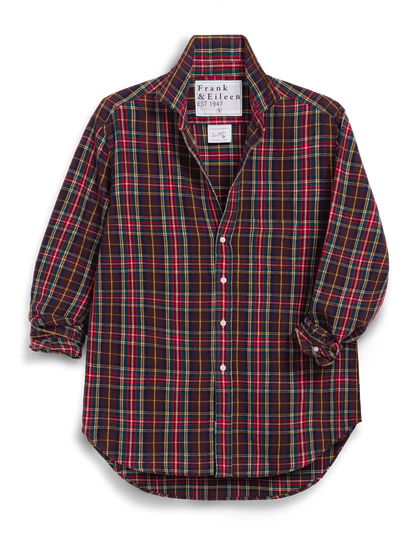 EILEEN Brown Multi Plaid, Italian Flannel