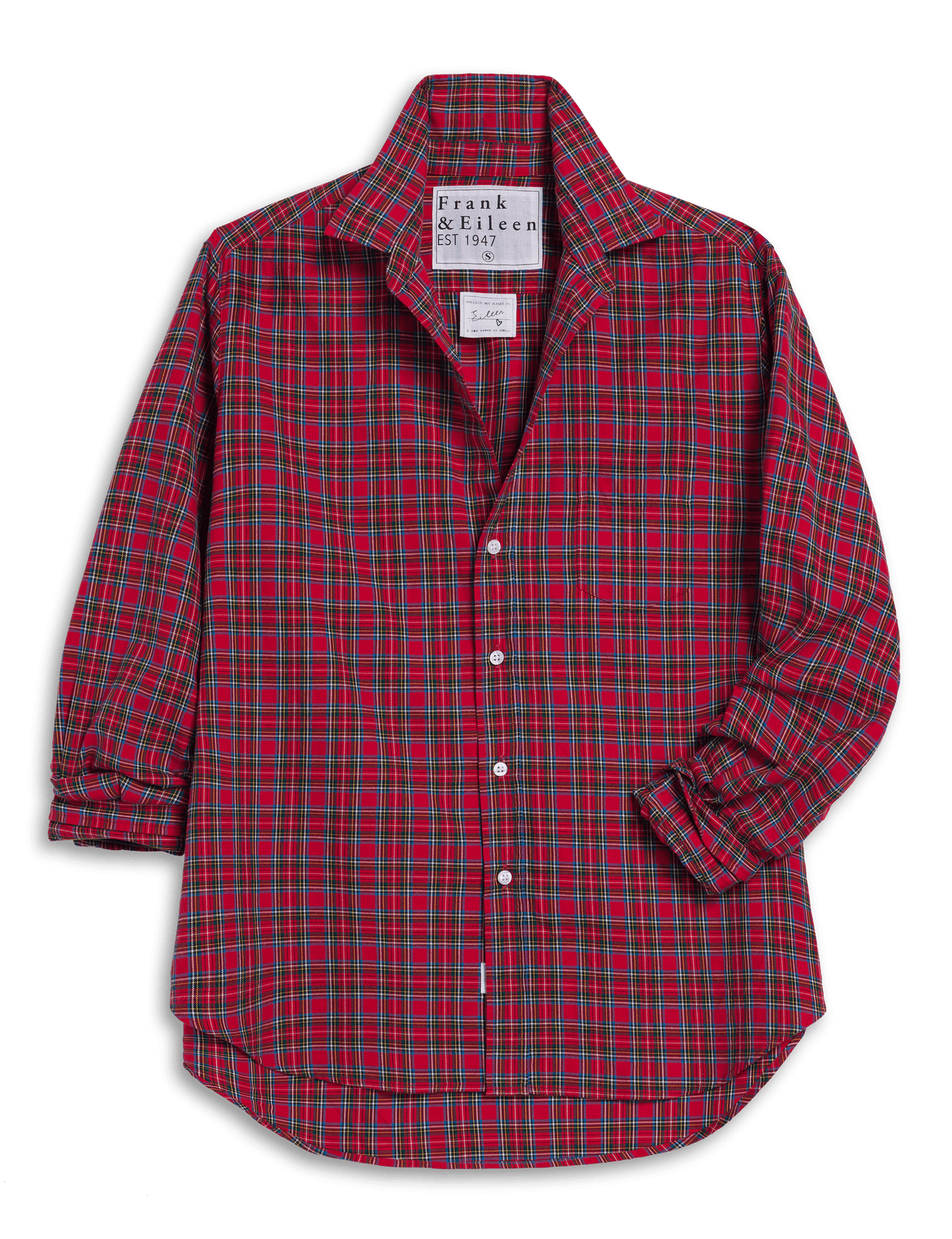 EILEEN Multicolor Small Red Plaid, Italian Flannel